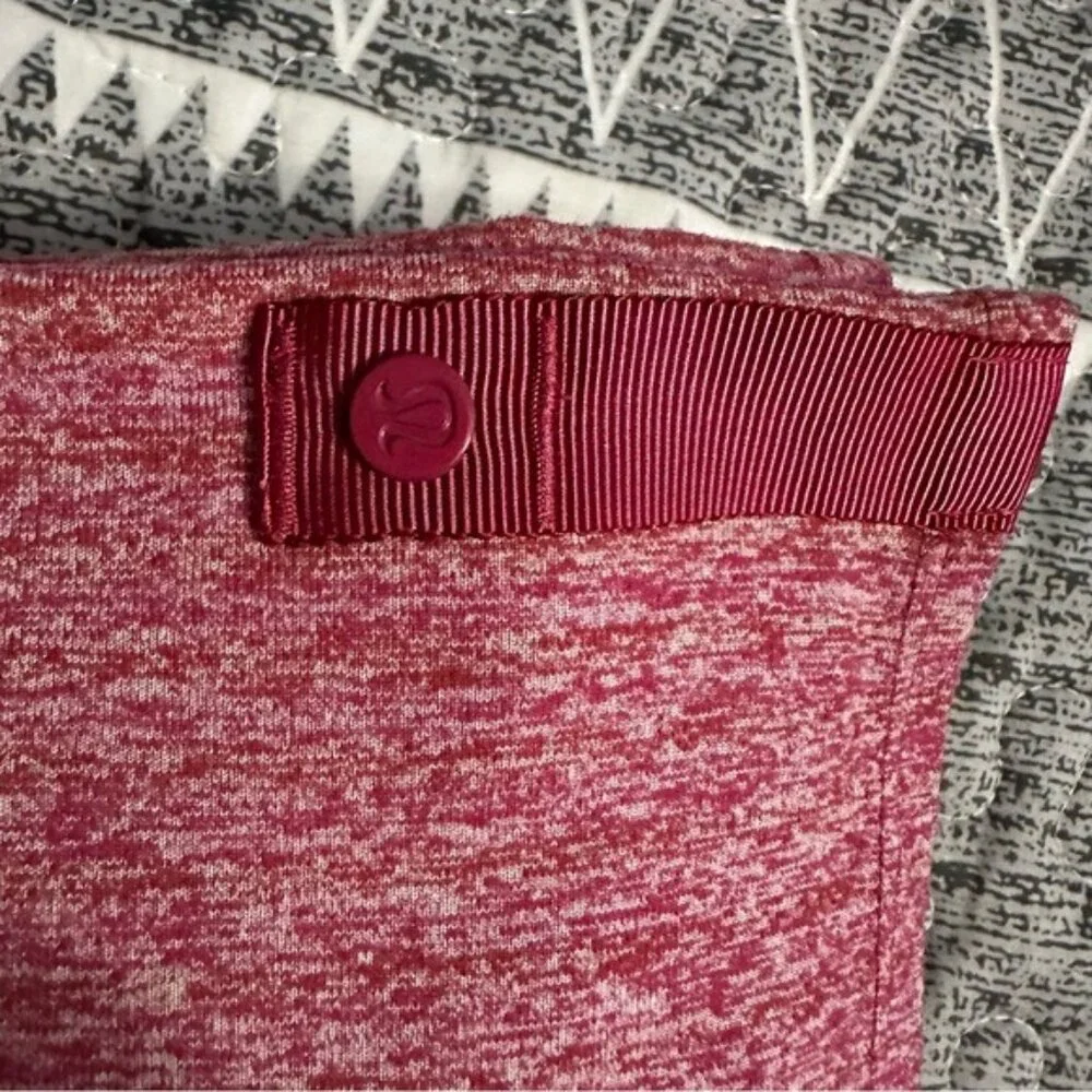Lululemon Vinyasa Scarf Pink Snap Button Circle Scarf Athleisure OS
